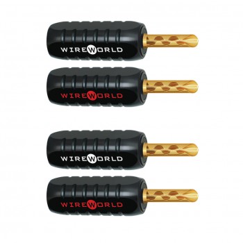 Бананы Wireworld Gold Set Screw Banana 10ga ABS Shell 4p 